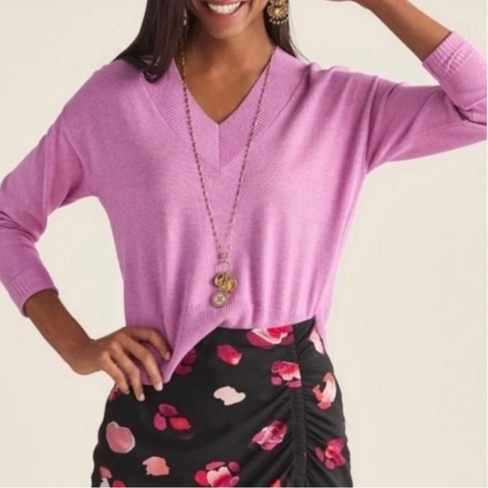 CAbi 5588 | Pink Vneck Sweater